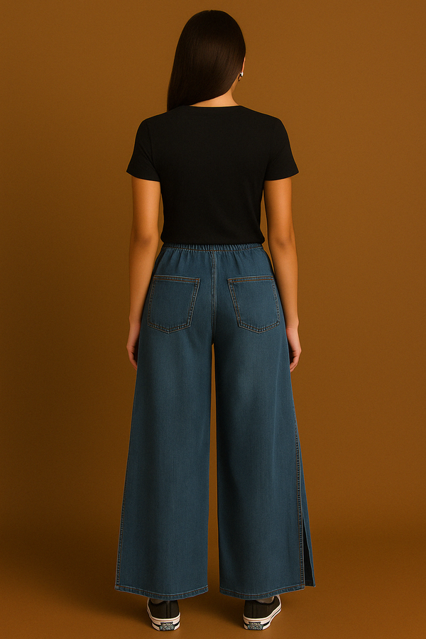Oversized Split Denim